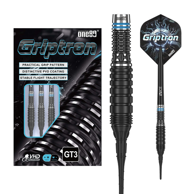 One80 Griptron Darts - Soft Tip - 90% Tungsten - GT3 20g