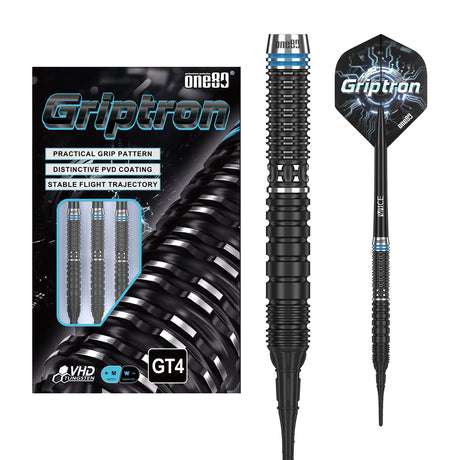 One80 Griptron Darts - Soft Tip - 90% Tungsten - GT4 20g