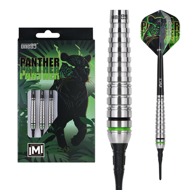 One80 Panther-M Darts - Soft Tip - 90% Tungsten 18g
