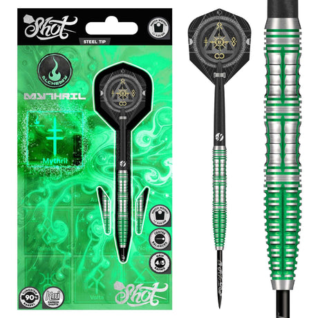 Shot Alchemy Darts - Steel Tip - 90% Tungsten - Mythril