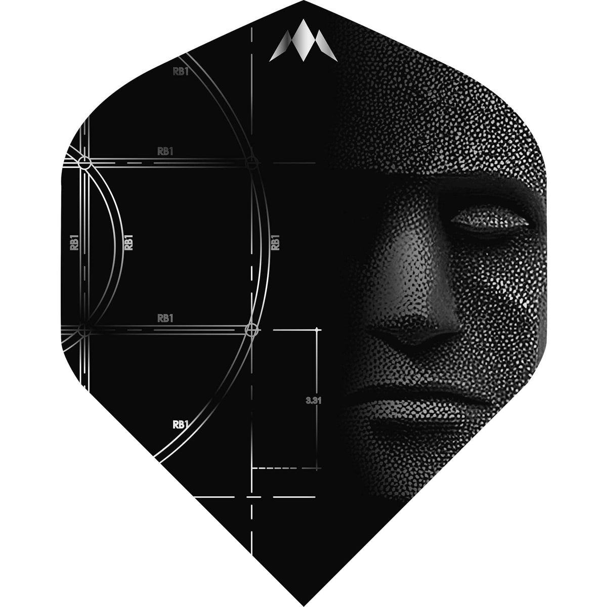 Mission Solo Dart Flights - 100 Micron - Std - No2 - Arkitekt