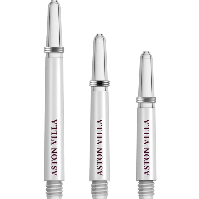 Aston Villa FC Nylon Shafts - Dart Stems with Springs - AVFC - White