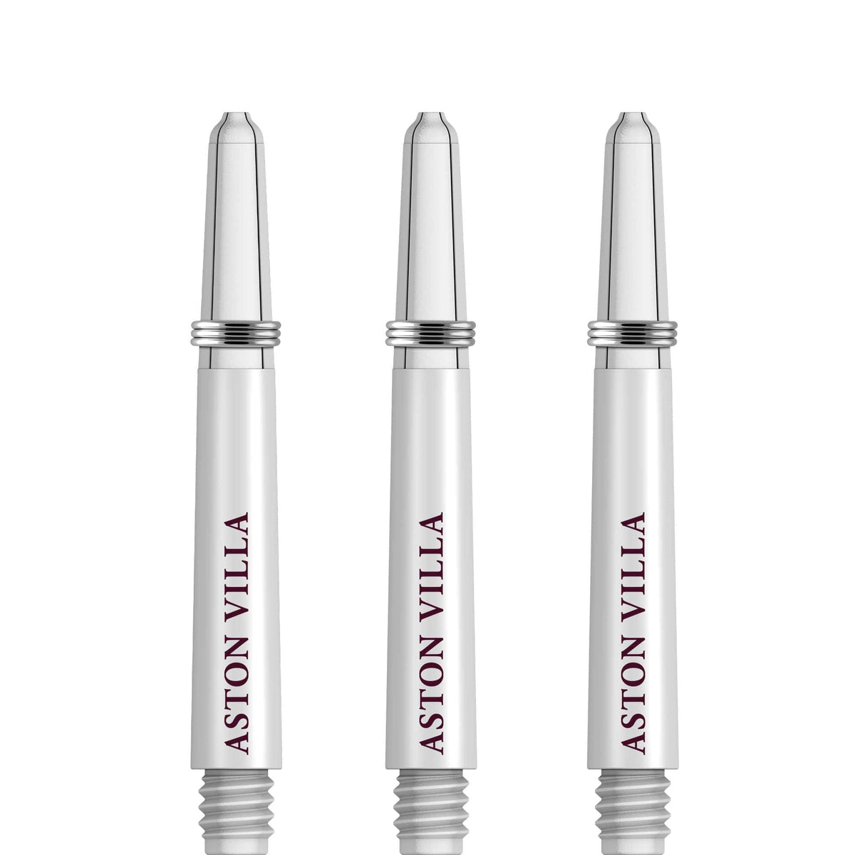 Aston Villa FC Nylon Shafts - Dart Stems with Springs - AVFC - White