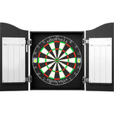Aston Villa FC Dartboard Cabinet - Official Licensed - AVFC - C3 - Black - Black Crest