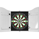 Aston Villa FC Dartboard Cabinet - Official Licensed - AVFC - C4 - White - Geo Design