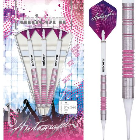 Unicorn Autograph Darts - Soft Tip Tungsten - Pink