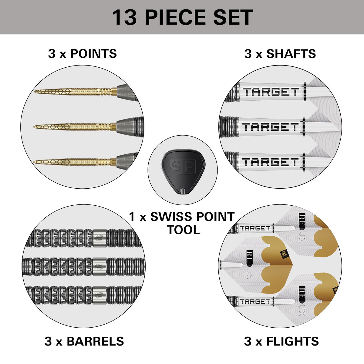 Target Redux Darts - Steel Tip - 90% Tungsten - 01