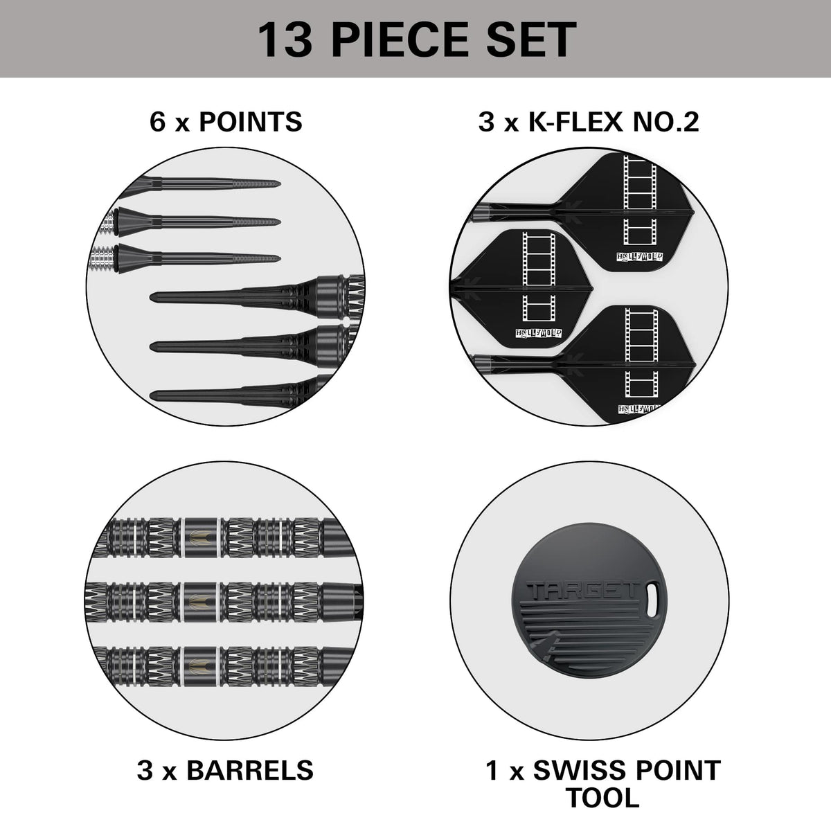 Target Chris Dobey Darts - Soft Tip - 95% Tungsten - 95K 18g