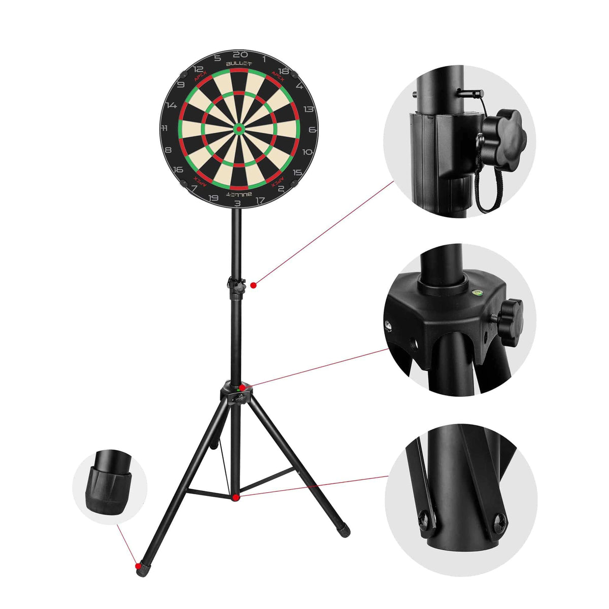 Bullet Hybrid Darts Stand - Portable