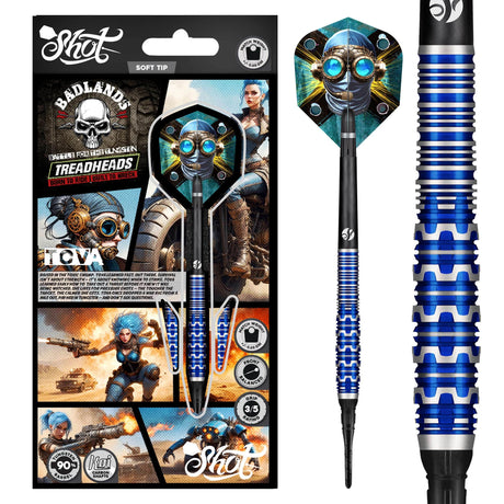 Shot Badlands Darts - Soft Tip - 90% Tungsten - Tova 20g