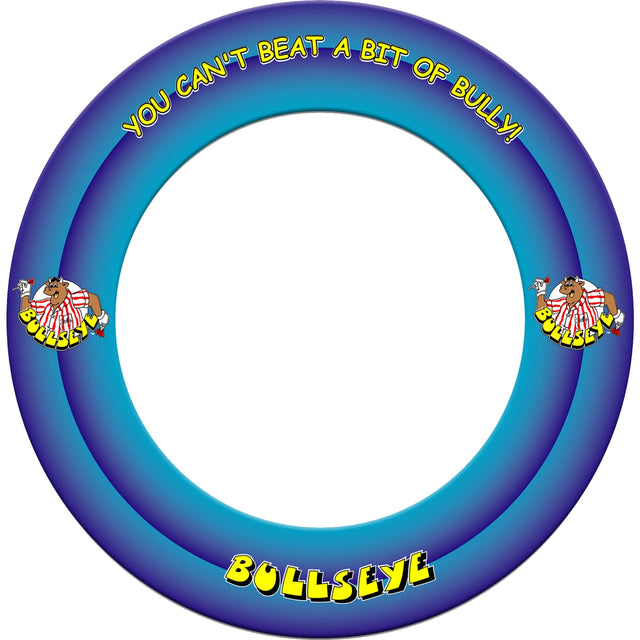 Bullseye Dartboard Surround - Heavy Duty - with Bully Logo - Blue