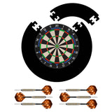 Mission Samurai 4 Dartboard Set - Dart Board, Jigsaw Surround & 2 sets of Brass Darts Samurai 4 White
