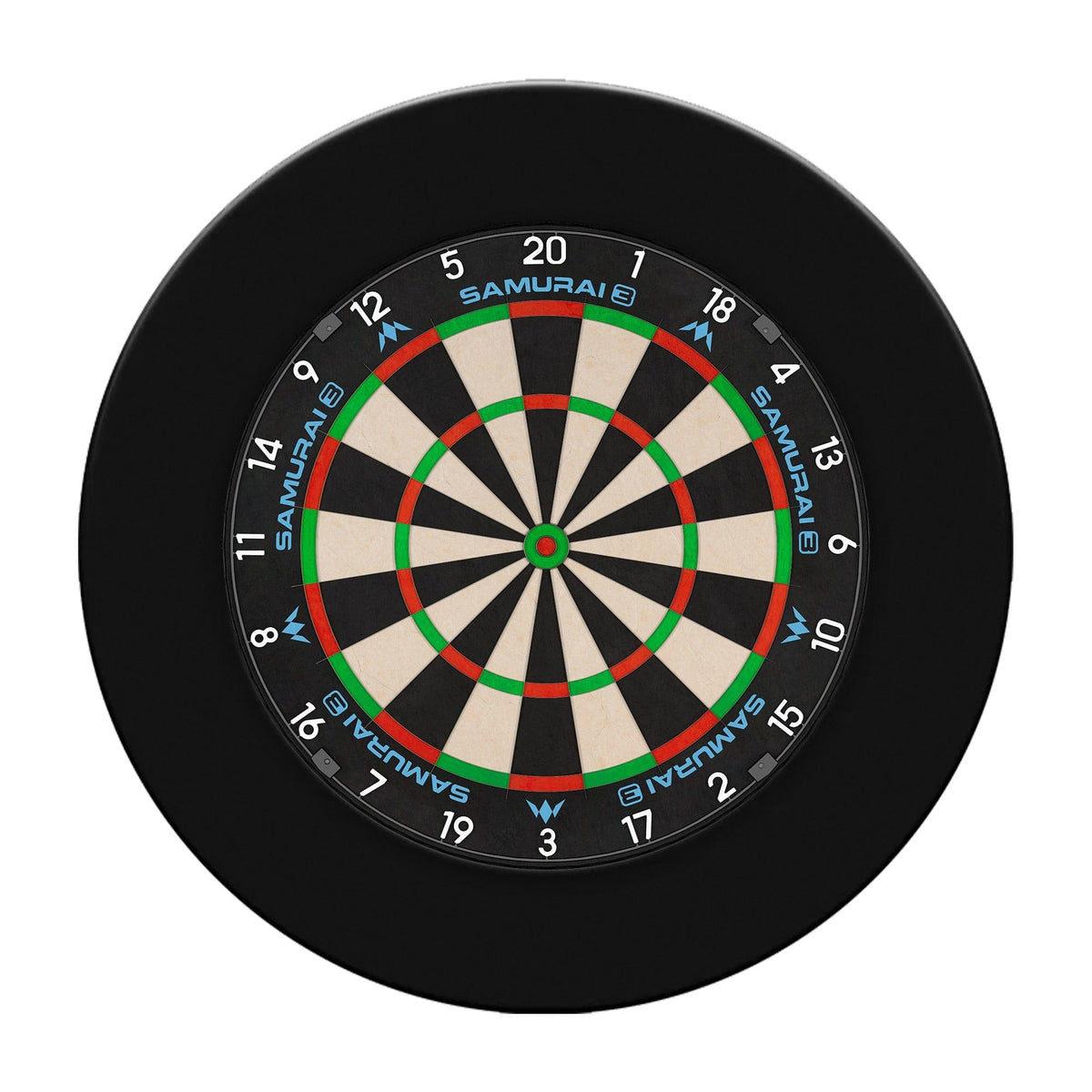 Mission Samurai 3 Dartboard Set - Dart Board & Black Surround