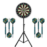 Mission Samurai 3 Dartboard & Stand Set - Dart Board, Stand & 2 sets of Brass Darts