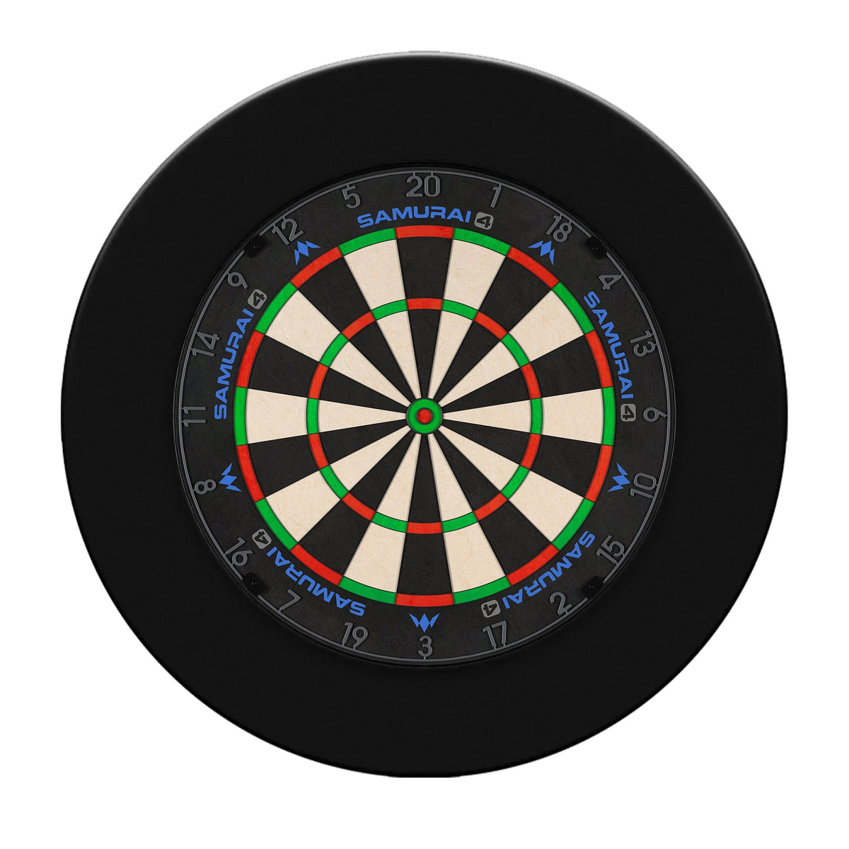 Mission Samurai 4 Dartboard Set - Dart Board & Surround Samurai 4 Graphite / Plain Black