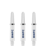 Bolton Wanderers Nylon Shafts - Dart Stems with Springs - BWFC Football - White - Medium Short