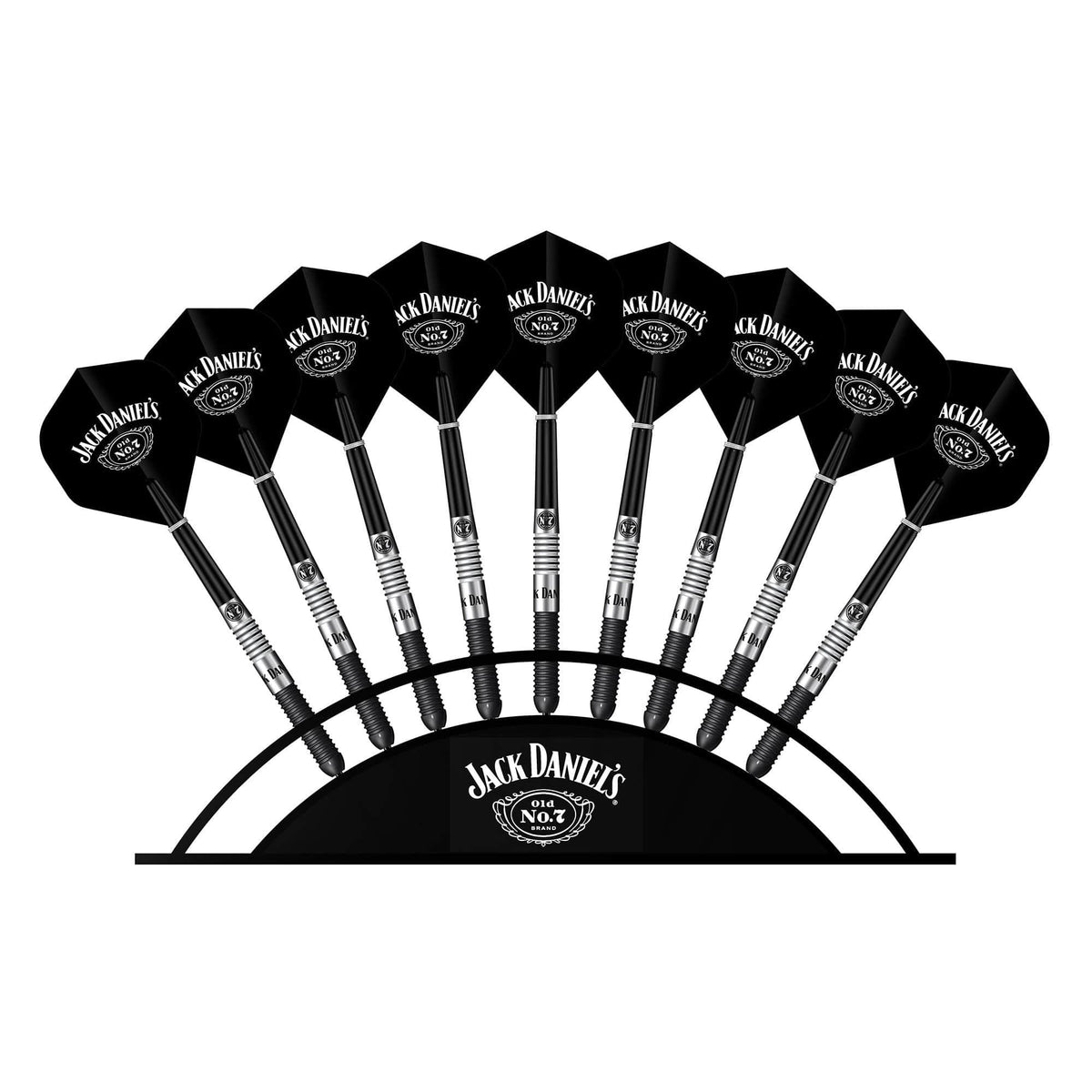 Jack Daniels - Acrylic Arc Display Stand - Holds 9 Darts - Black