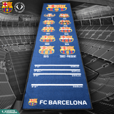 *FC Barcelona - Official Licensed BARÇA - Carpet Dart Mat - 290cm x 60cm - Retro Crests