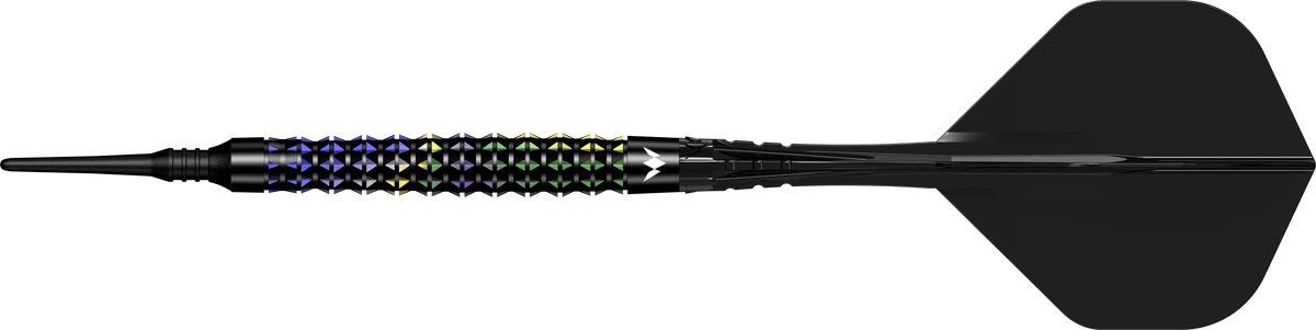 Mission Black Opal Darts - Soft Tip - 95% Tungsten - Black & Coral PVD 20g