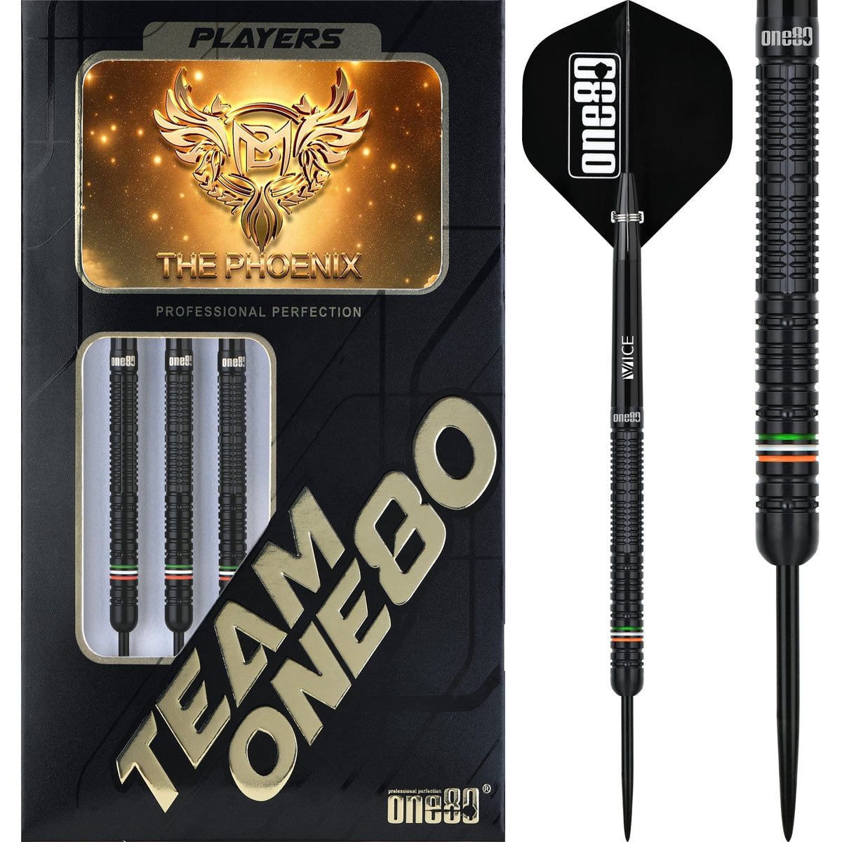 One80 Mahi Bosmia Darts - Steel Tip - 90% Tungsten - 22g