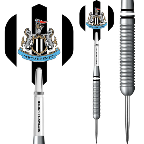 Newcastle United FC - Official Licensed - Steel Tip Darts - Brass - 22g
