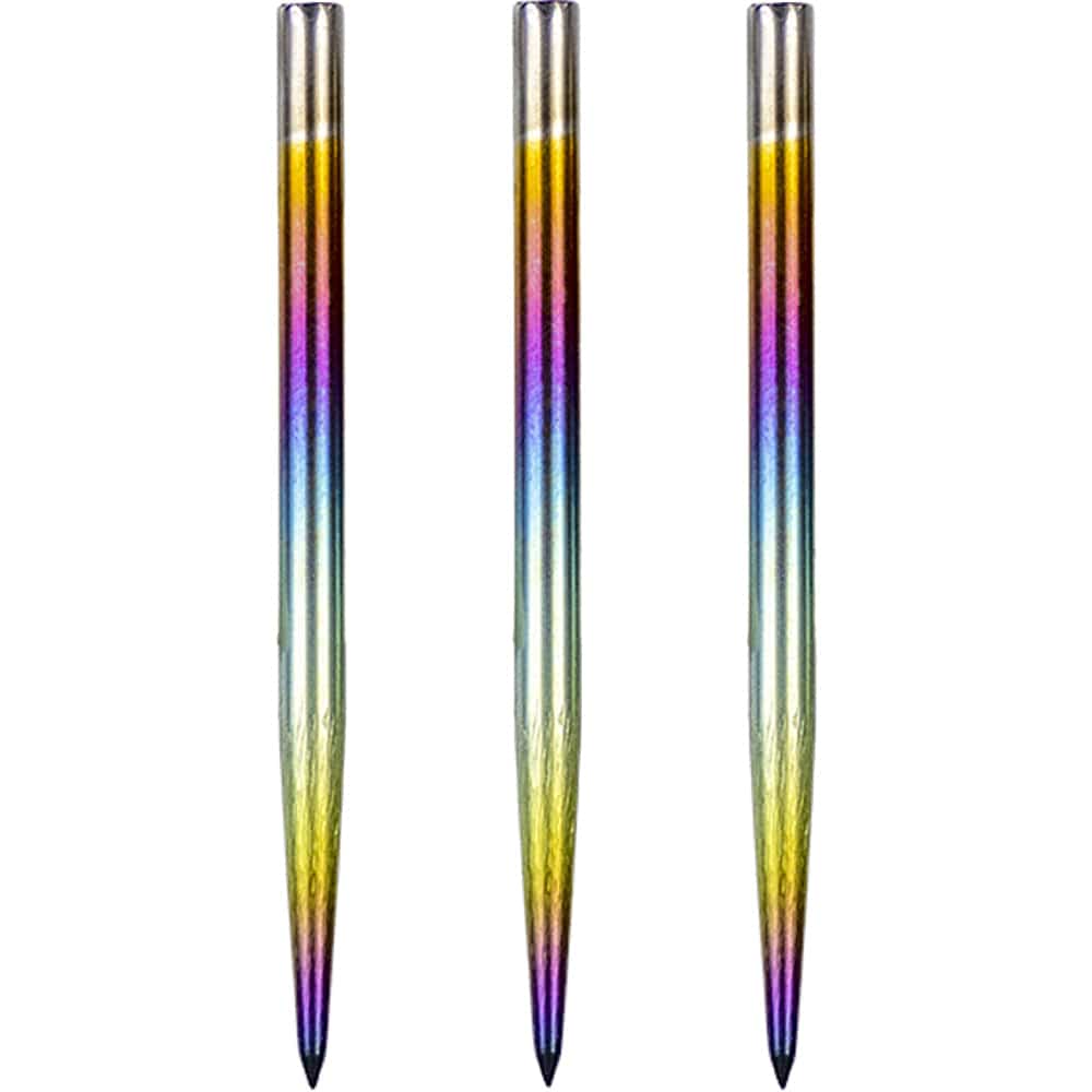 Bulls Rainbow Dart Points - Steel Tip - Smooth 38mm