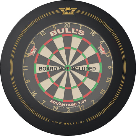 Bulls Advantage Dartboard Surround - Heavy Duty - Black & Gold