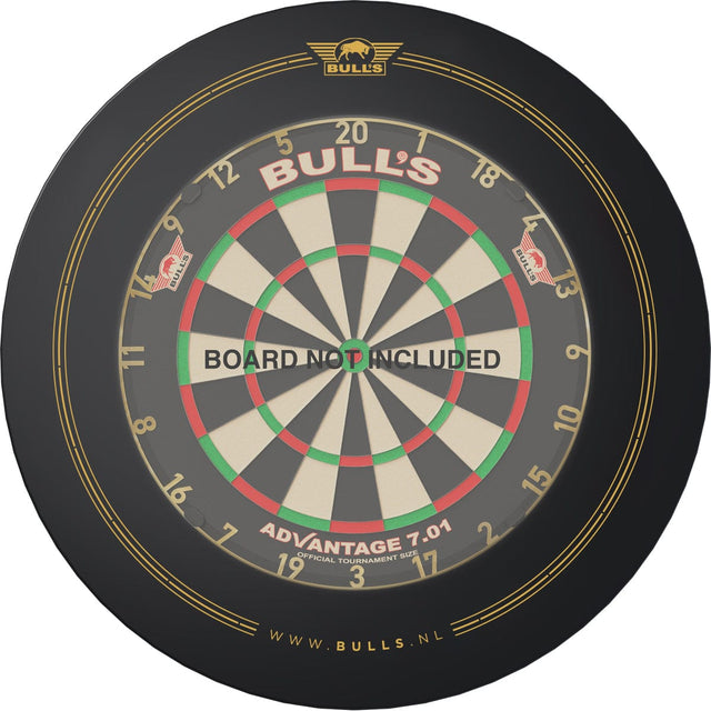 Bulls Advantage Dartboard Surround - Heavy Duty - Black & Gold