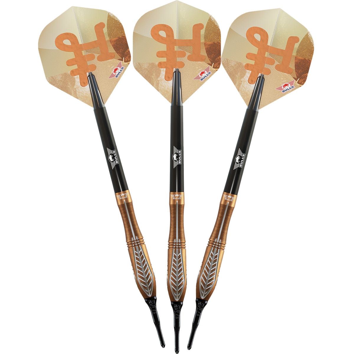 Bulls Bronzo Darts - Soft Tip - 90% Tungsten - Nova 20g