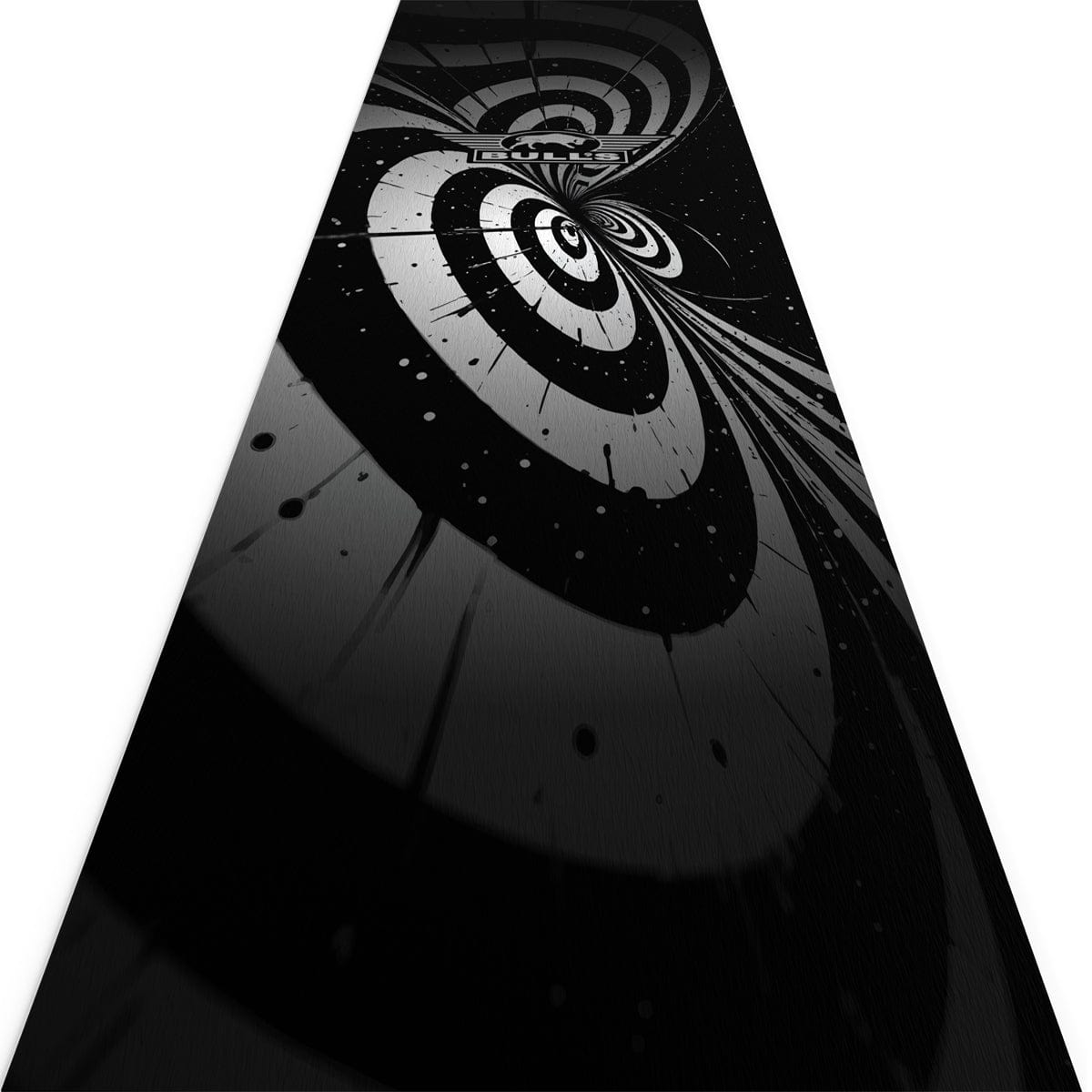 Bulls Illusion Carpet Dart Mat - Black & White - 241 x 55cm