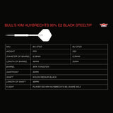 Bulls Kim Huybrechts Darts - Steel Tip - 90% Tungsten - E2