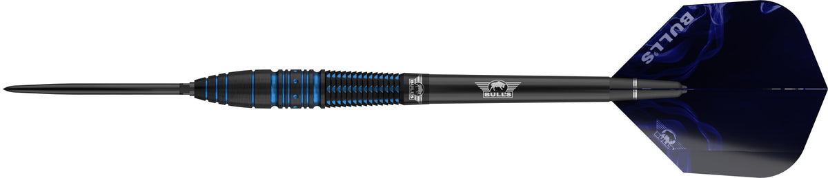 Bulls Smoke CP Darts - Steel Tip - 90% Tungsten - Blue Frost