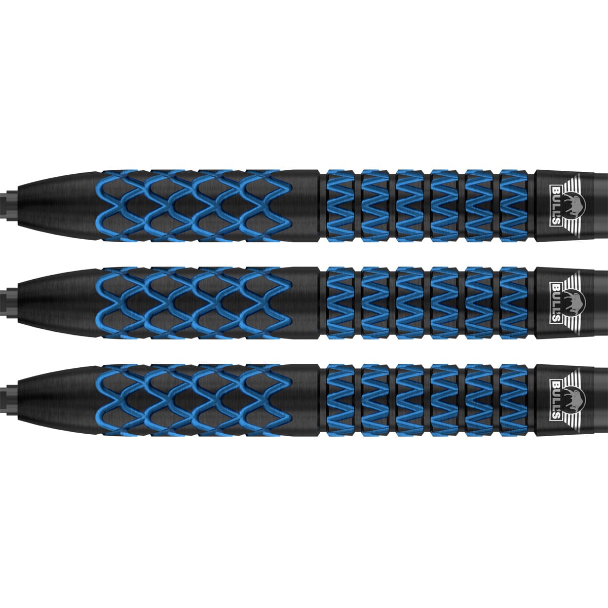 Bulls Smoke CP Darts - Steel Tip - 90% Tungsten - Blue Jewel