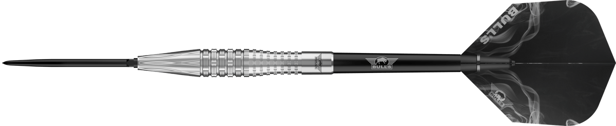 Bulls Smoke CP Darts - Steel Tip - 90% Tungsten - Silver Ash