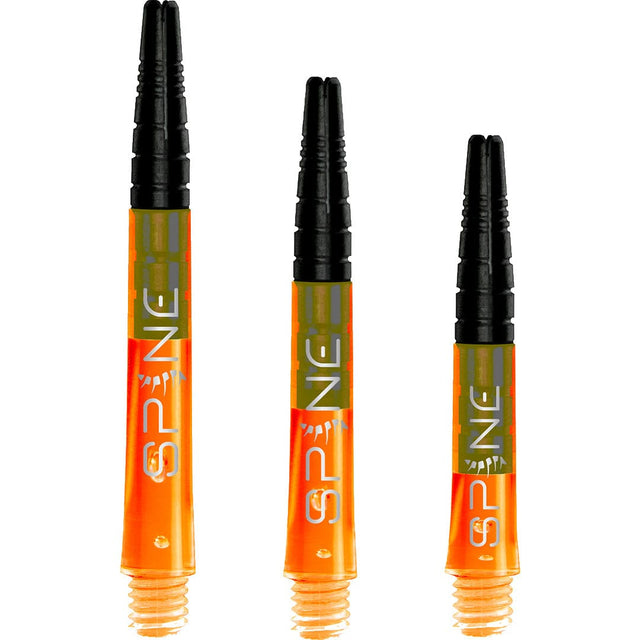 Bulls Spine Dart Shafts - Polycarbonate with Aluminium Top - Orange