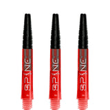 Bulls Spine Dart Shafts - Polycarbonate with Aluminium Top - Red Tweenie
