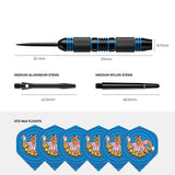 Bullseye Darts - Steel Tip Brass Gift Set - 2 Sets Darts - Bully Design - 24g 24g