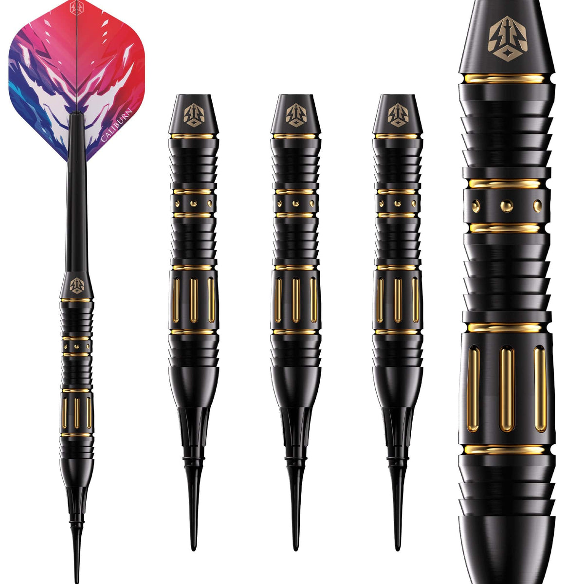 Caliburn Combo Darts - Soft Tip - Brass - C4 - 20g