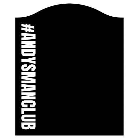 Andy's Man Club - Dartboard Cabinet - Black