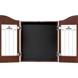 Mission Dartboard Cabinet - Deluxe Quality - Plain Sedona Red