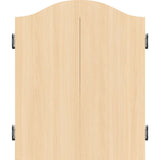 Mission Dartboard Cabinet - Deluxe Quality - Plain Light Oak