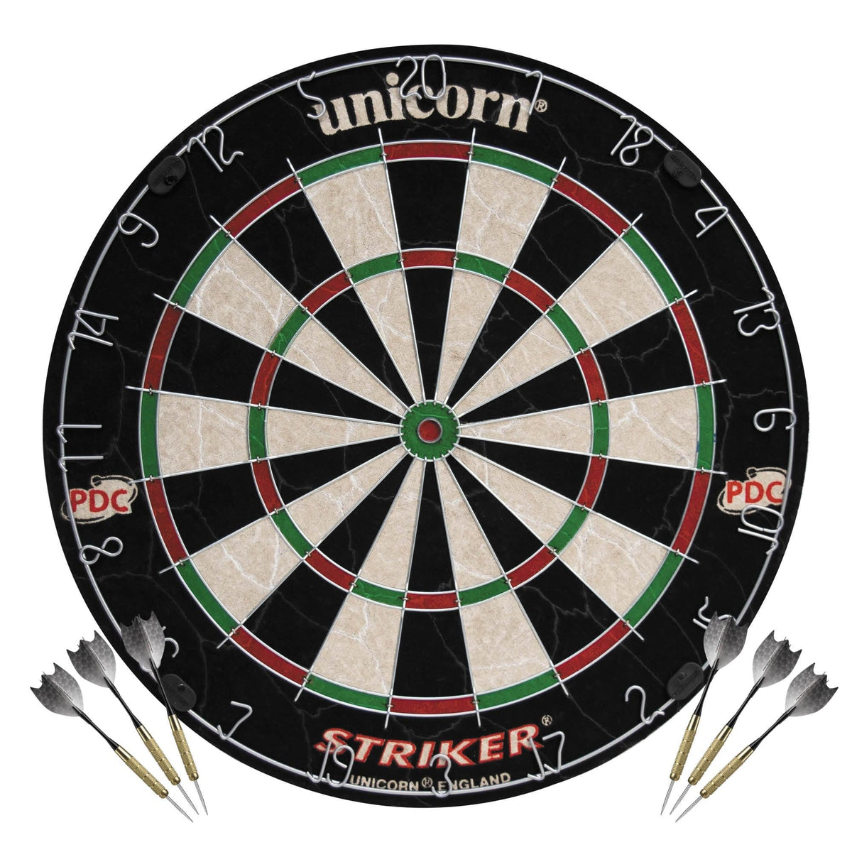 Unicorn Striker Home Darts Centre - inc - Cabinet Dartboard Darts