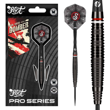 Shot Pro Series Darts - Steel Tip - 90% Tungsten - Carl Sneyd 23g
