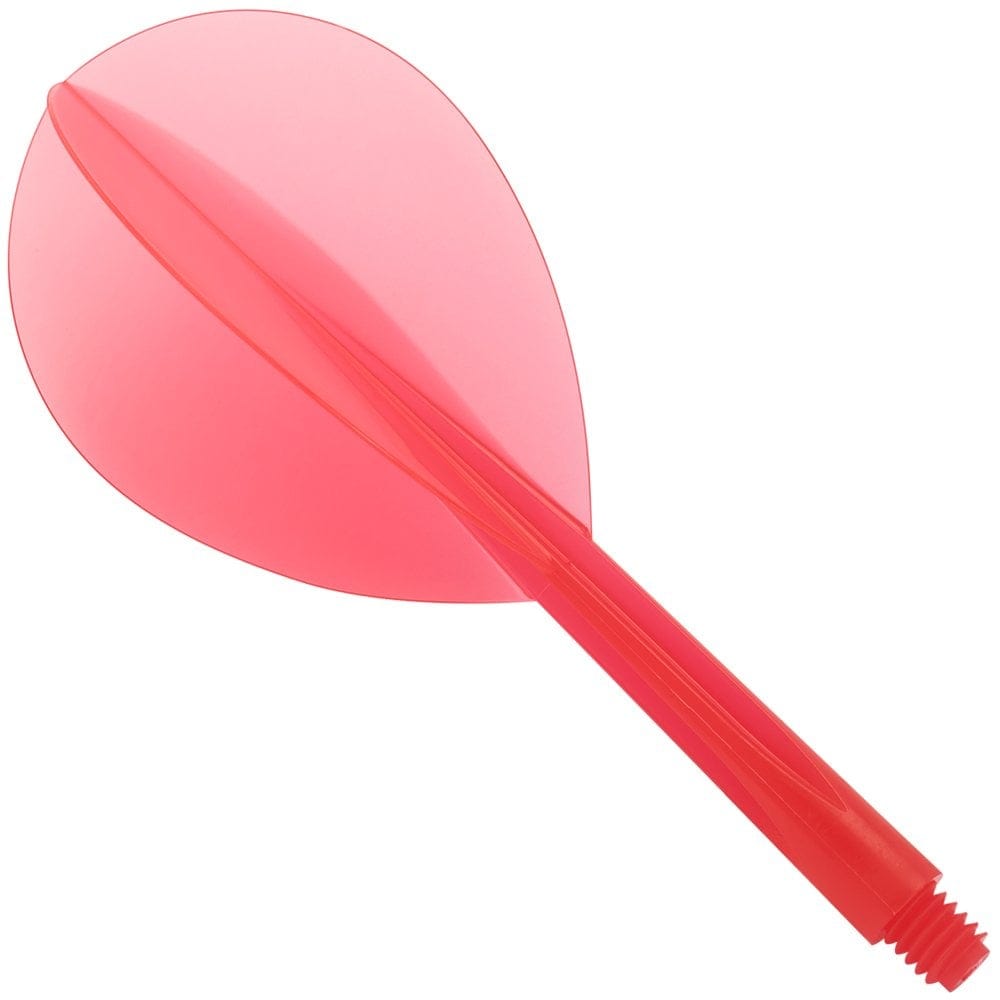 Condor Dart Flights - Zero Stress - Teardrop - Clear Red Medium