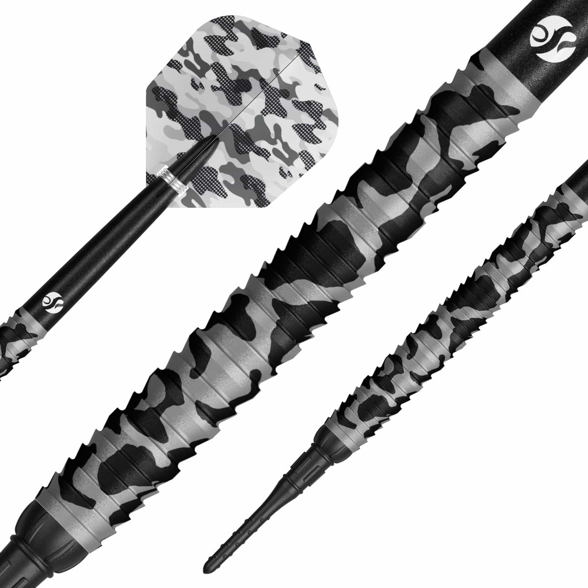 Shot Camo Turbo Darts - Steel Tip - 90% Tungsten - Polar