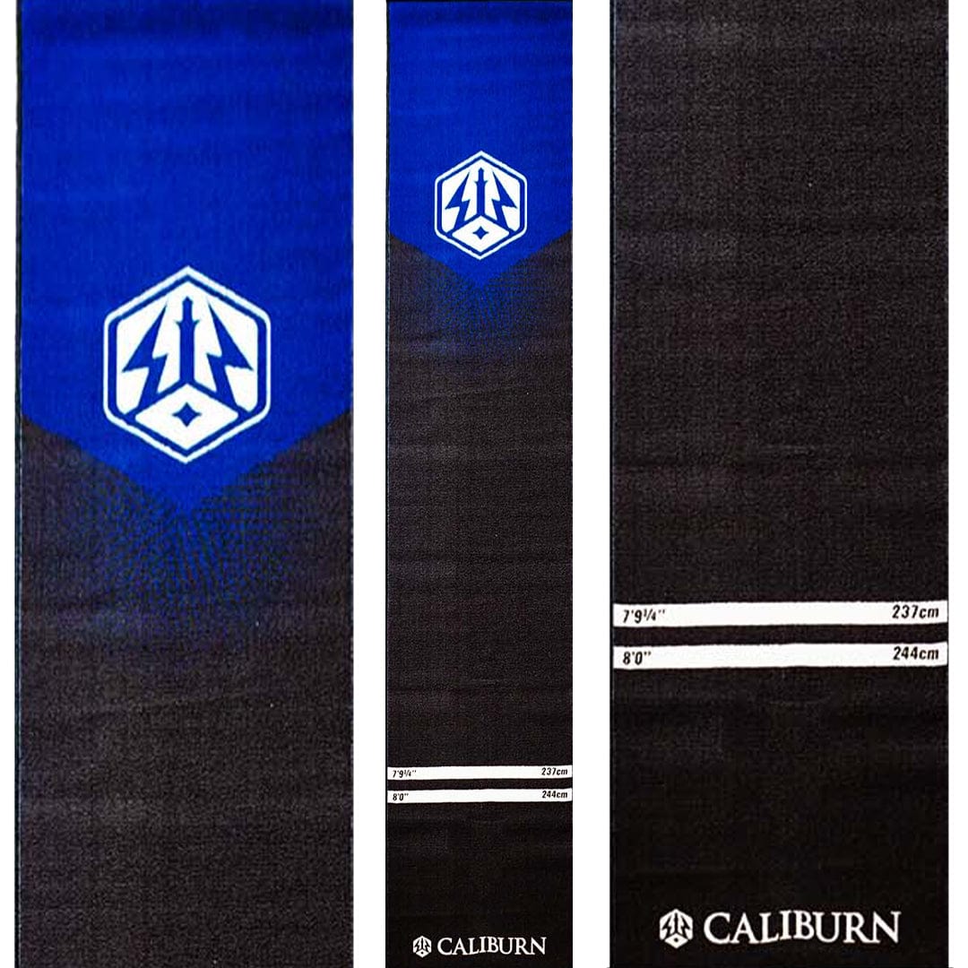Caliburn Carpet Darts Mat - including throw line - 300cm x 60cm - Logo