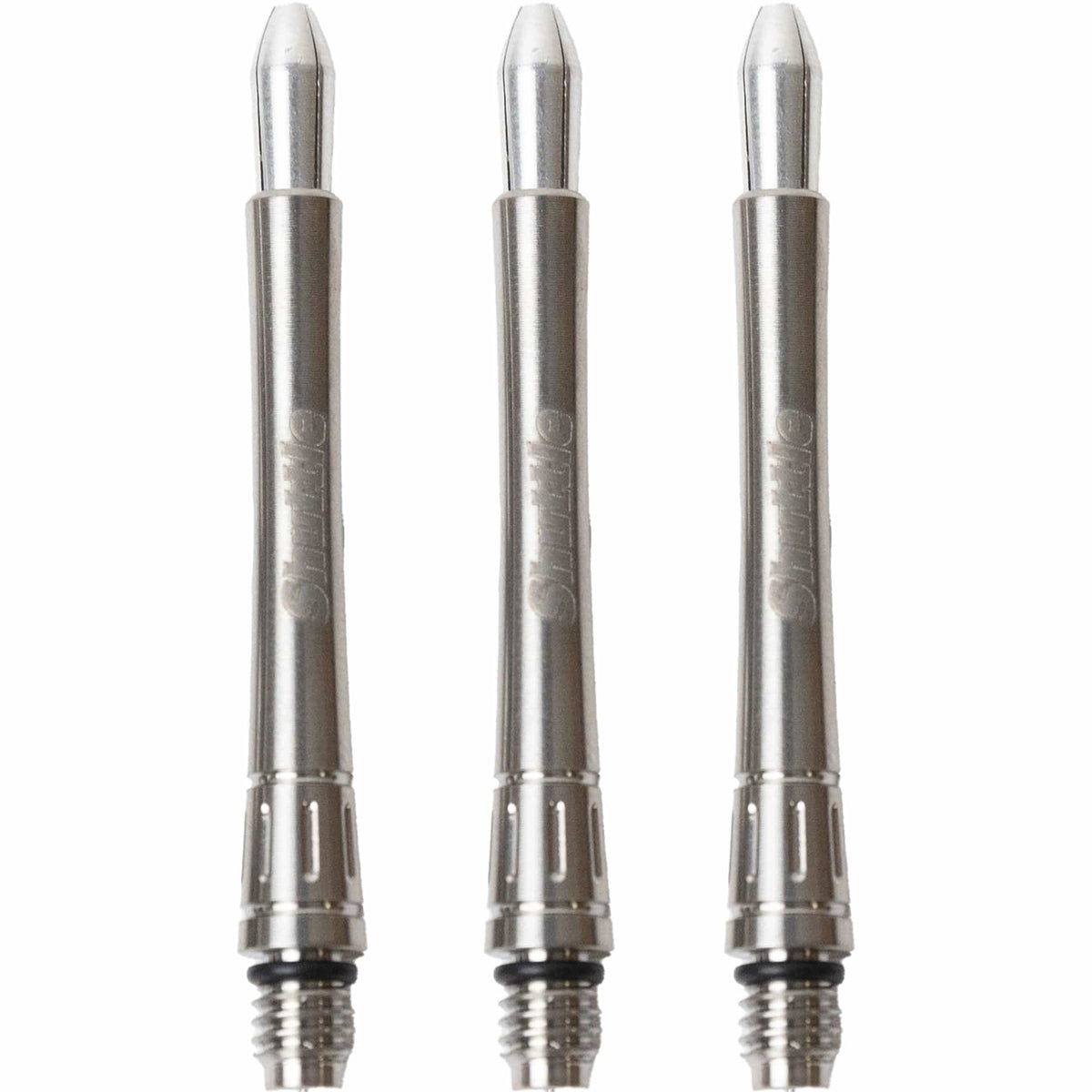 Caliburn Shuttle Titanium Dart Shafts - Metal Dart Stems - Silver