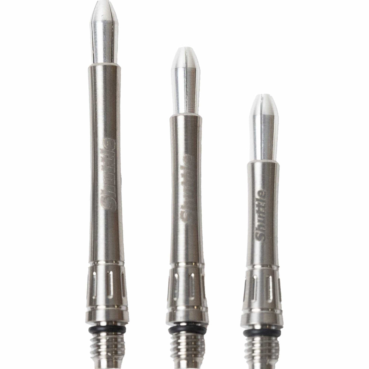 Caliburn Shuttle Titanium Dart Shafts - Metal Dart Stems - Silver