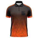 Arraz - Chevron - Black & Orange - Dart Shirt