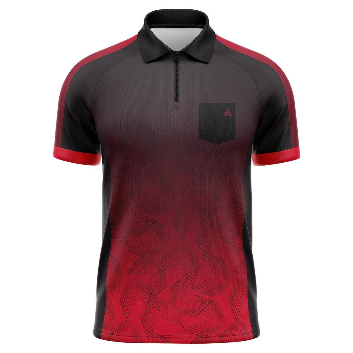 Arraz - Chevron - Black & Red - Dart Shirt